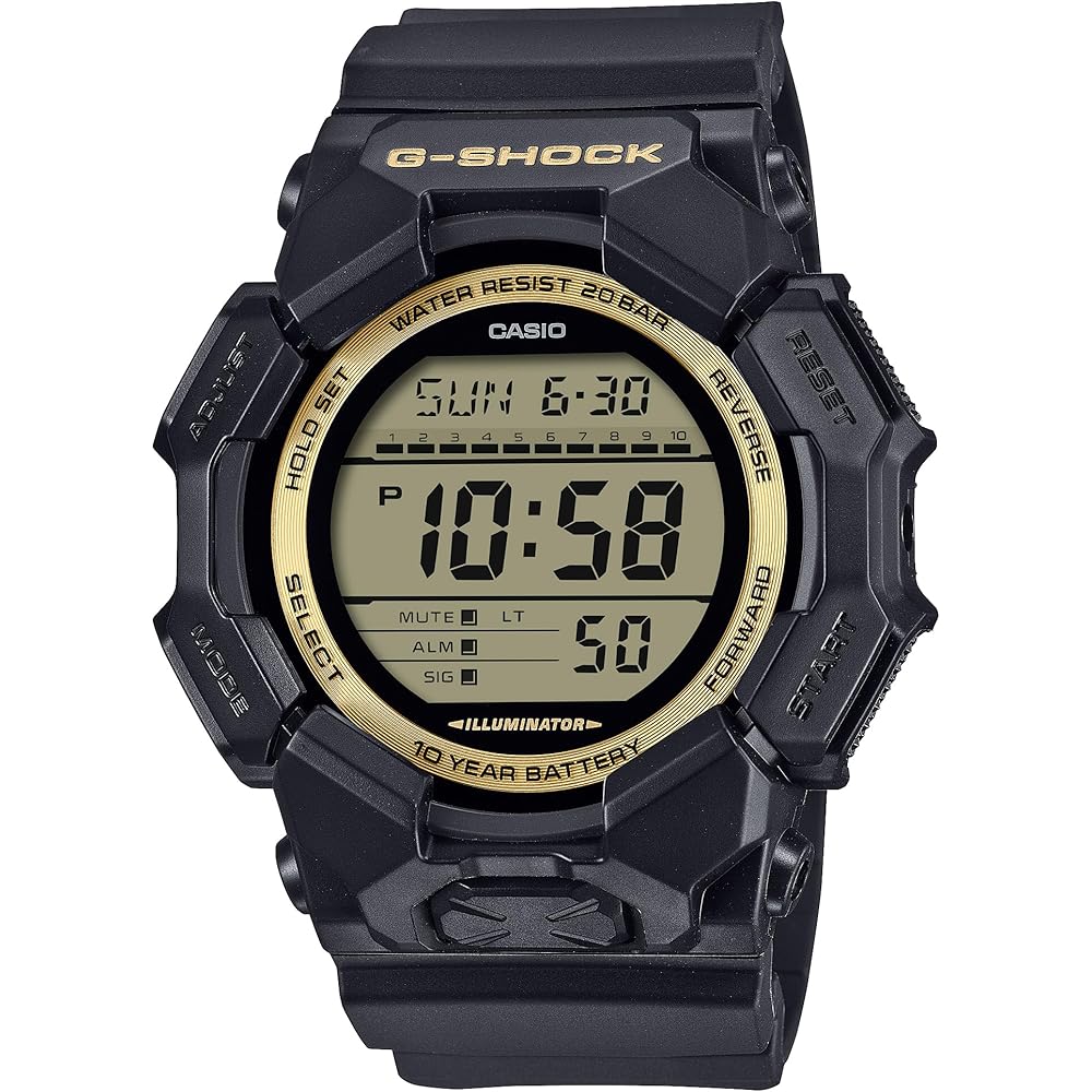 

Casio G-Shock GD-010GB-1A9JF Men s Watch Long Life Battery Eco-Friendly Materials Black Gold