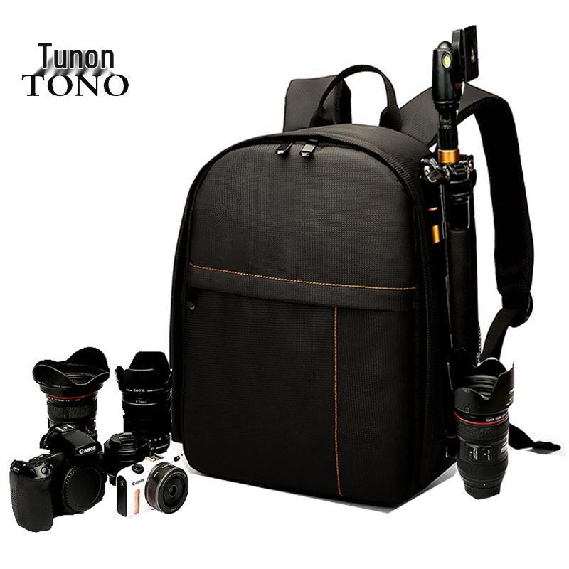 Outdoor Waterproof Large-Capacity DSLR Photography Backpack with Layered Storage