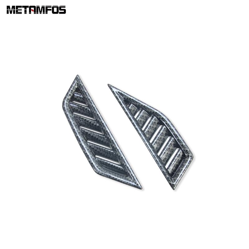 Front Air Condition Vent Outlet Cover Trim For Volkswagen VW Tiguan 2017-  Carbon Fiber Interior Accessories Car Styling