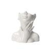 White Body Art Ornament Creative Ceramic Vase Flower Arranger Desktop Ornament Photography Props