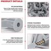 Butterfly Wall Anchors 100Pcs(50 Sets), Hollow Wall Expansion Tubes with Screws for Drywall & Plasterboard