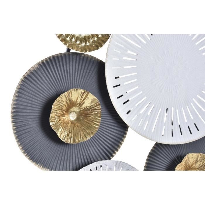 Wall Decoration - Multicoloured - Metal Sphere - 80 X 4.5 X 80 Cm - Contemporary Design - To Hang