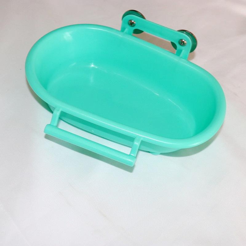 

1 шт., ванна для птиц, длина 22 см, форма ванны для кормления, вода, многофункциональная коробка для ванны, принадлежности для птиц, раковина для попугая, маленькая посуда для домашних животных зелёный