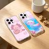 Cartoon C-Cute A-Axolotl Phone Case For iPhone 17 16 15 14 13 12 11 Mini Pro Max Plus Transparent Cover