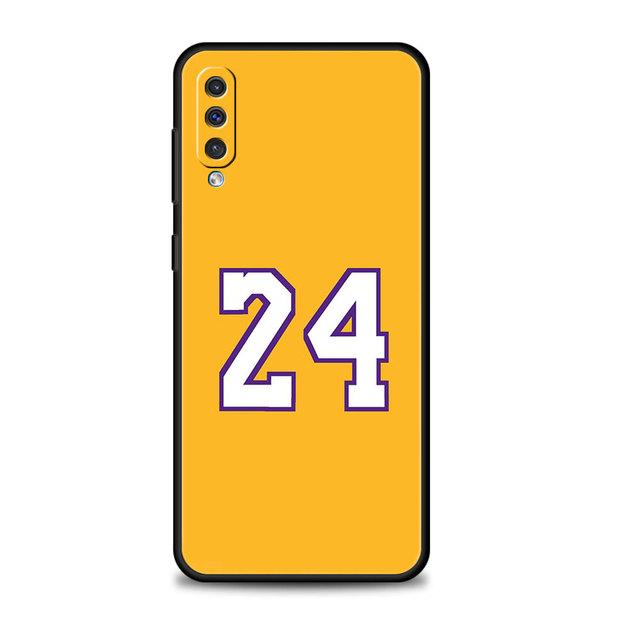 Coque de téléphone portable en silicone, pour Samsung A70 A20s A40 M31 A50 A30 A20e A10 M30s M22 M51 M23, numéro porte-bonheur 23 24