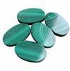 Green Oval Malachite Gemstone: Coin Shape Cabochons, Custom Sizes