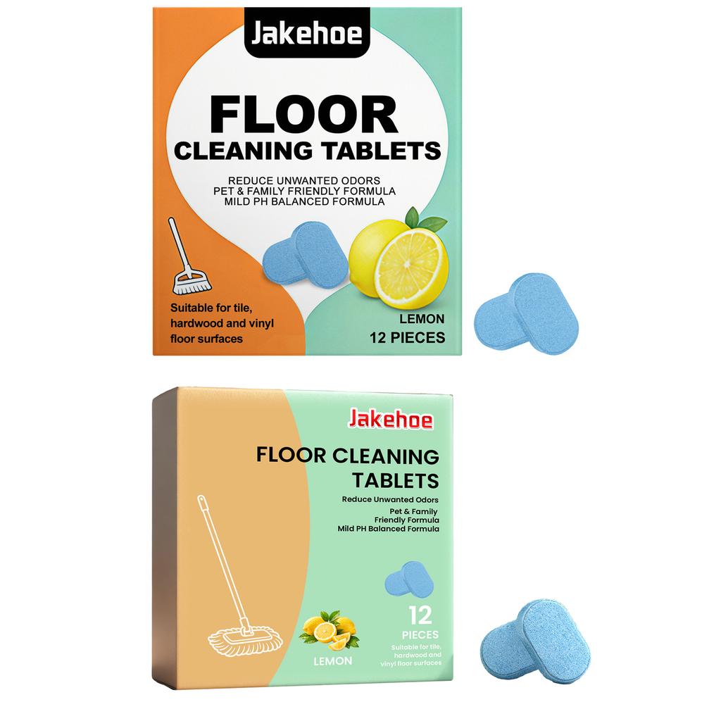 Floor Cleaning Tablet Removing Floor Stains Eliminate Odors Polishing Restore Shine Freshing Lemon Fragrant Daily Floor Cleaner