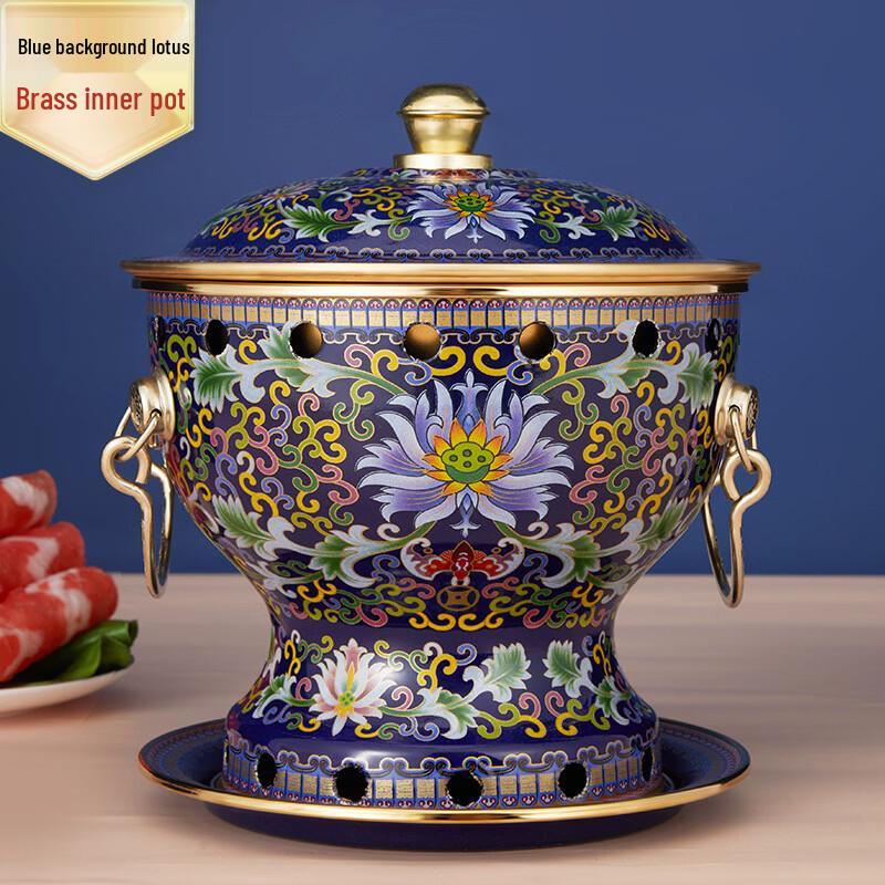Personal Enamel Hot Pot with Alcohol Stove