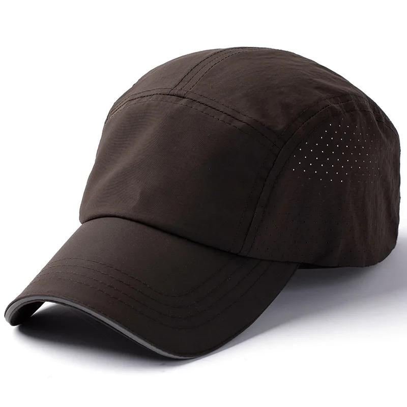 

Summer Breathable Quick-drying Big Size 63cm Baseball Caps Men s Women s Outdoor Running Cap Mountaineering Sunshade Sun Hat Normal size 56-59cm коричневый