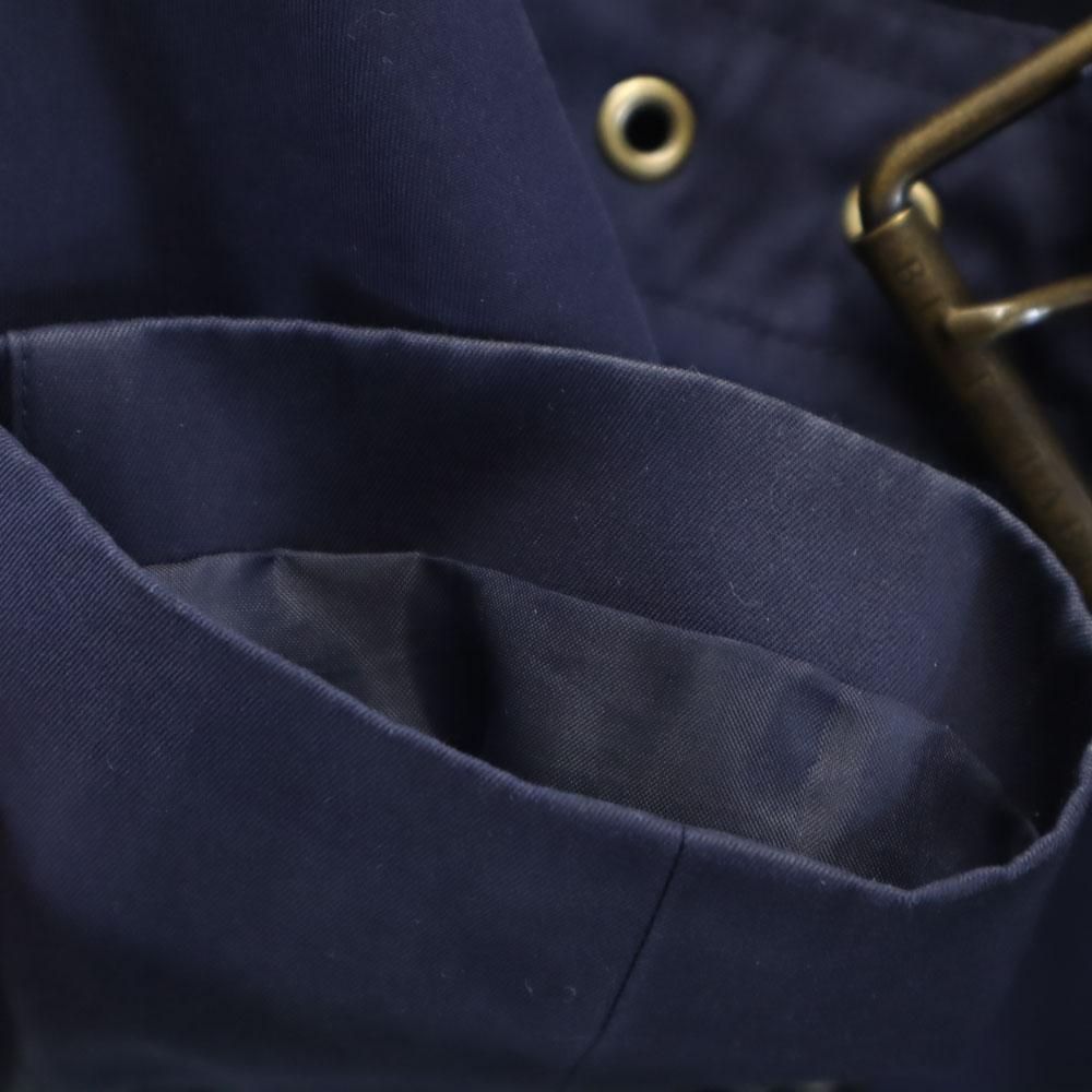 BLUE LABEL CRESTBRIDGE Sanyo Shokai with liner trench coat 36 Navy 2WAY Women Used