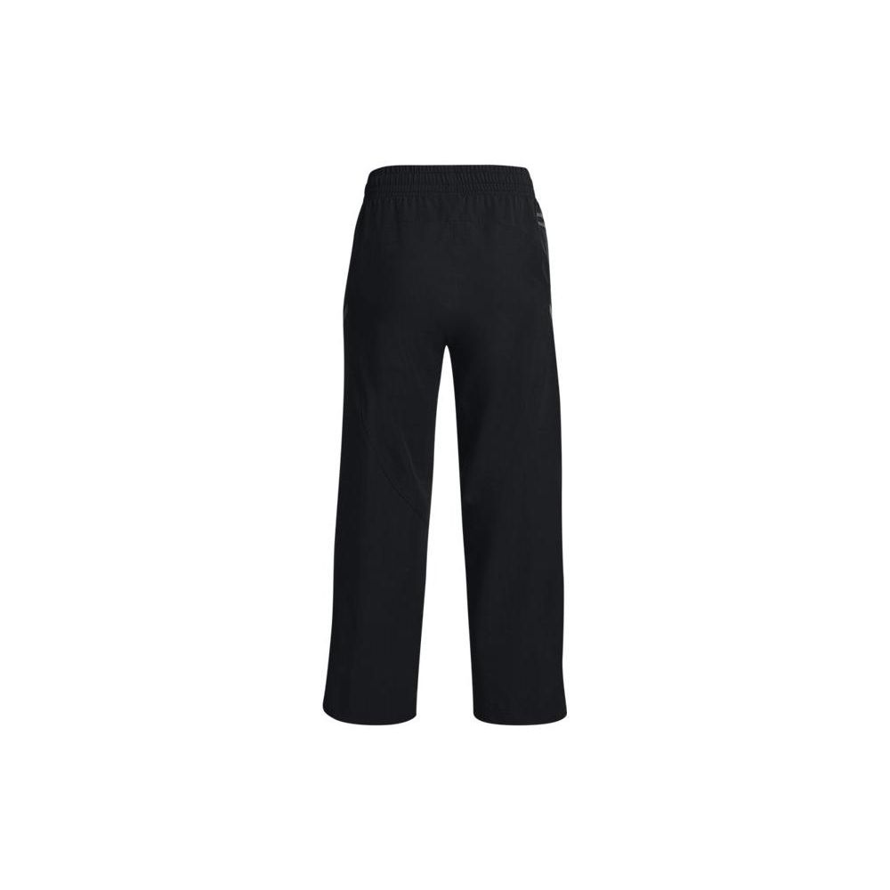 Under Armour Unstoppable Solid Color Elastic Waist Straight-Leg Sweatpants Women Bottoms Black 1376927-001