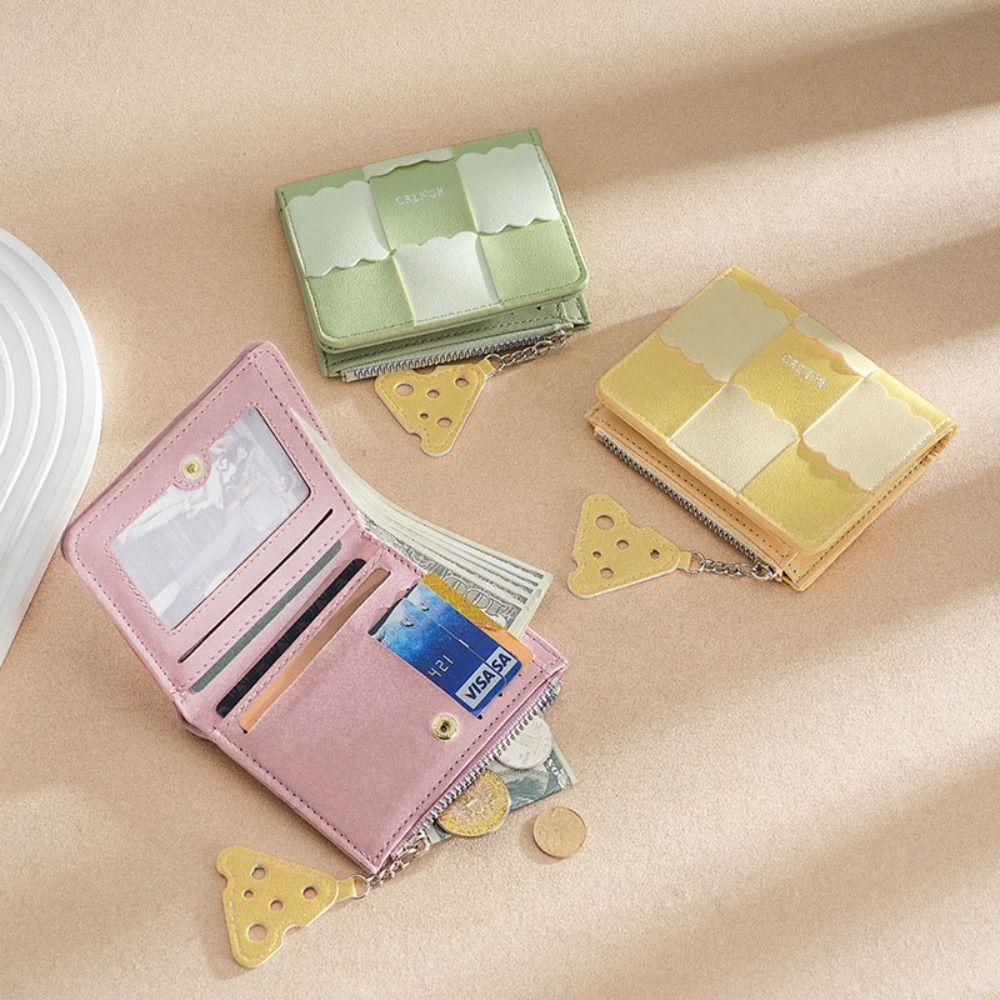 

Изысканный мини-женский кошелек из искусственной кожи с несколькими держателями для карт, простой модный женский кошелек