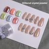 1G Mirror Plating  Powder Nail Art High Gloss Transparent Moonlight White Aurora Powder Fingernail Decoration Nail Salon