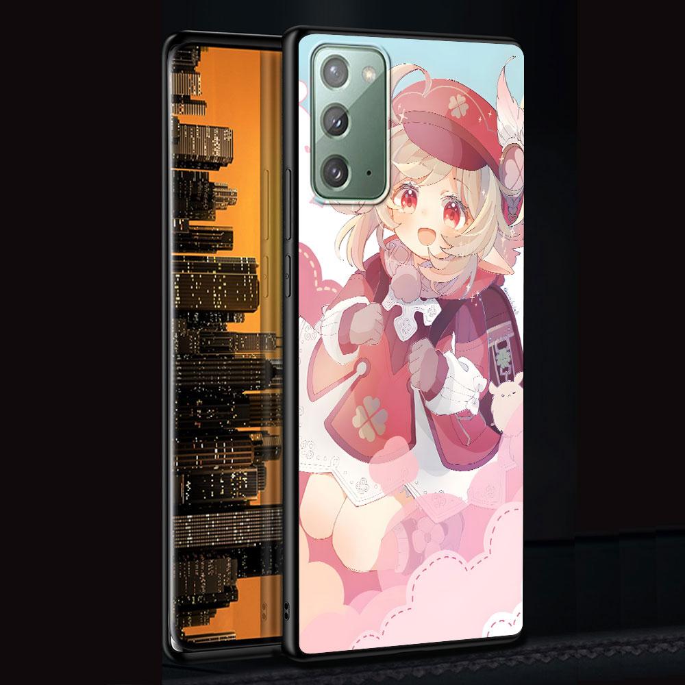

Klee Genshin Impact Case for Samsung Galaxy Note 20 Ultra 10 Plus 9 8 TPU Phone Cover Note 10 Lite Black Soft Shell Funda Capa Samsung Note 8