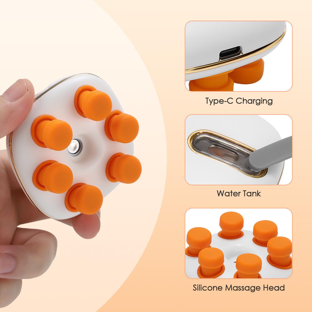 Electric Nano Steam Eye Massager 3 Modes Vibratory Atomization Rechargeable Portable Eye Moisturizing Spray Reduces Eye Fatigue