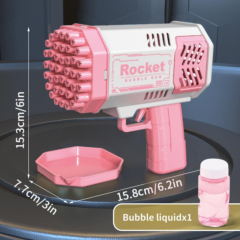 

Children S Lighting Space Bubbles, Porous Bubble Boys And Girls Summer Outdoor Park Blowing Bubble Toys