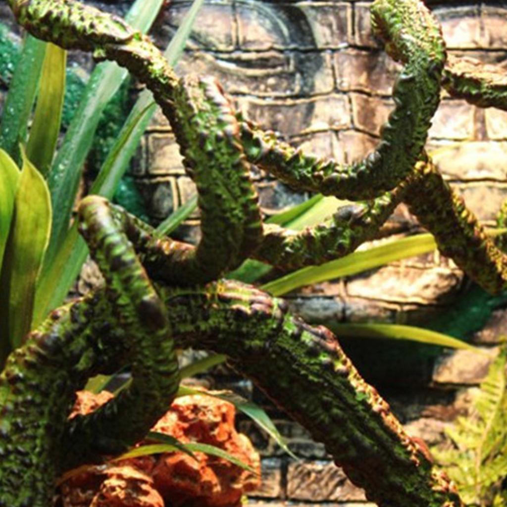 Natural Lookings Artificial Vines For Reptile Glass Tanks Terrarium Landscape Vine for Pet Climbing Weather Resistant