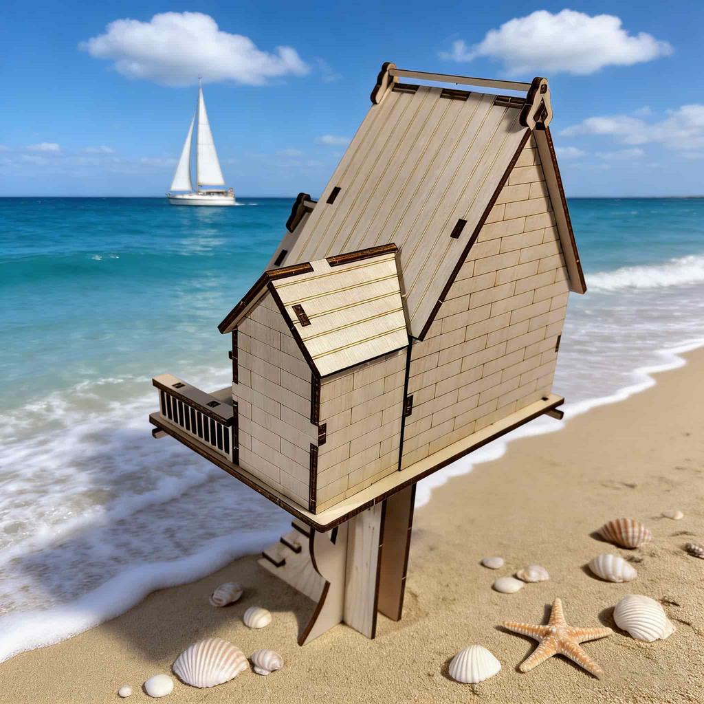 Treehouse 3D Wooden Puzzle Miniature : The Perfect Holiday Present Ideal for Halloween Christmas Plus Birthdays