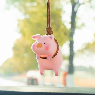 Cute Pig Car Accessorie Pendant Auto Rearview Mirror Pendant Birthday Gift Auto Decoraction Ornaments Coche
