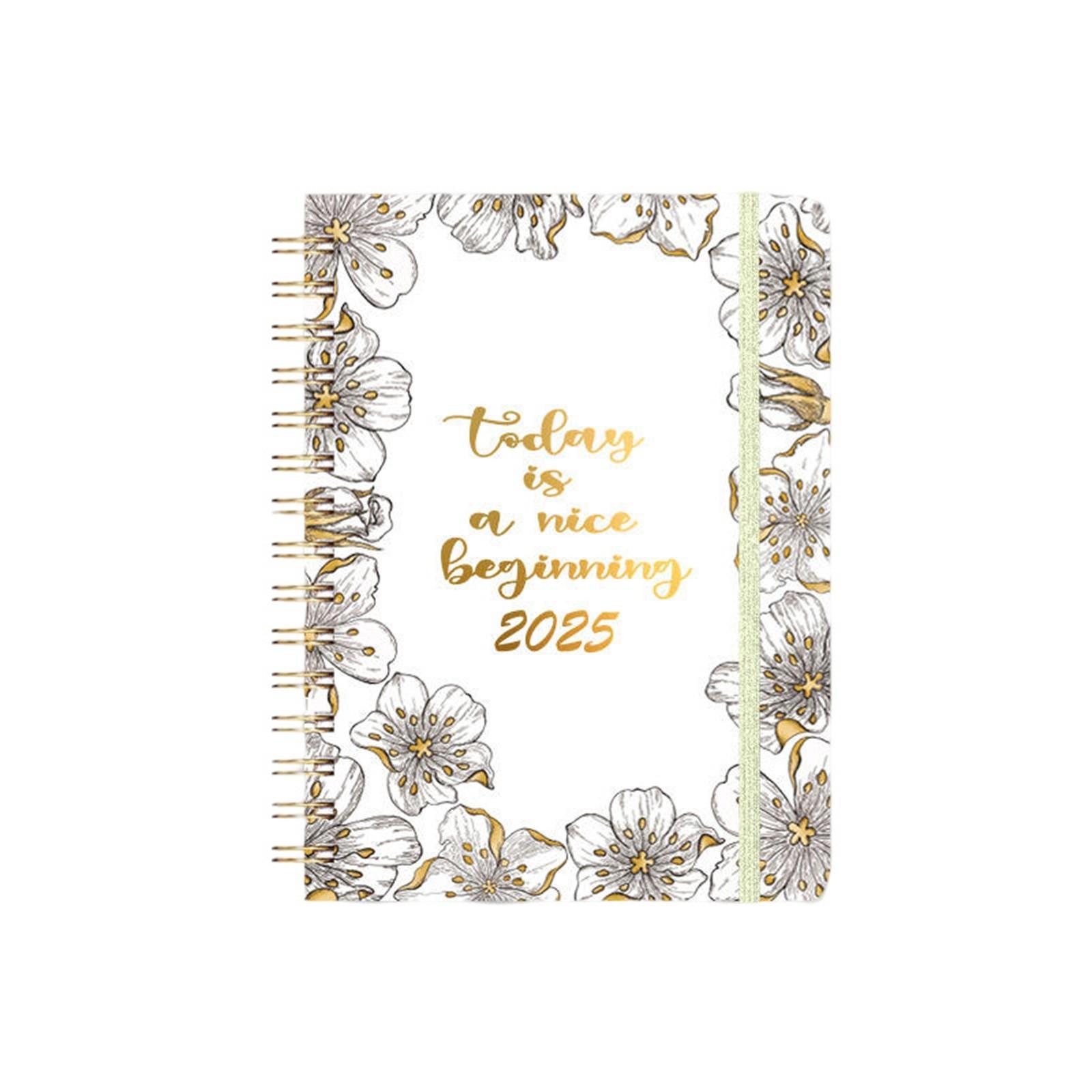 

Планировщик 2025 года, еженедельный и ежемесячный планировщик 2025 года, еженедельная книга встреч 2025 года с вкладками, достаточно места для заметок, список дел, возьмите с собой ручку One Size