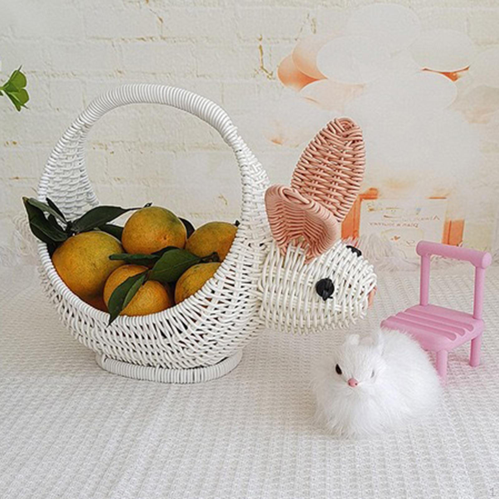 

Милый кролик, корзина для пикника, декоративные яйца, конфеты для хранения, кролик, Пасха для дома Style A