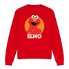 Sesame Street Unisex Adult Elmo Scribble Sweatshirt