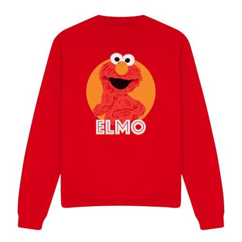 Sesame Street Unisex Adult Elmo Scribble Sweatshirt