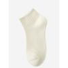 Women's Spring and Summer Short Socks Milk Tea Series Solid Color Double-needle Vertical Combed Cotton Women's Socks