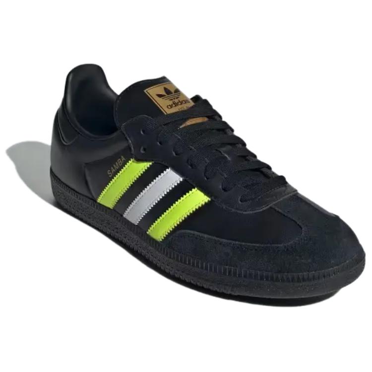 Adidas Samba OG Schwarz Solar Gelb Unisex Sneaker Core-Black Matt-Gold ID1380
