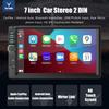 ESSGOO 7 Inch 2 DIN Car Stereo Radio Wired Carplay Android Auto MP5 Player Touch Screen USB/TF CAM AUX FM Bluetooth Head Unit