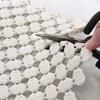 TPE Full Bathroom Splicing Floor Mat Diy Home Bathroom Bathing Waterproof Anti Slip Footpad Soft and Foldable Cut Foot Rug