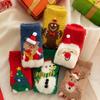 5/10 Pairs Comfortable Casual Autumn Winter Thickened Christmas Socks for Women Home Warm Coral Fleece Socks Cute Cartoon Straight Leg Floor Socks