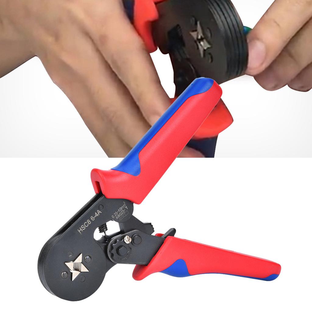 HSC8 64A Selbsteinstellende Ratschencrimpzange Ratschencrimpzange 0,25~10mm AWG237