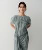 Ia Shirring Long Dress (Greyblue)