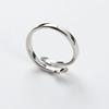 Sterling Silver Ring Adjustable Couple Ring for Men Women Girls Present