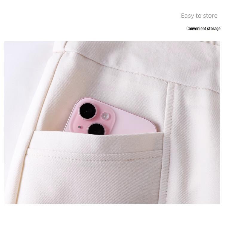 Women's Autumn 2025 Purple High-Waist Wide-Leg Slimming Pants – Loose Drapey Straight-Leg