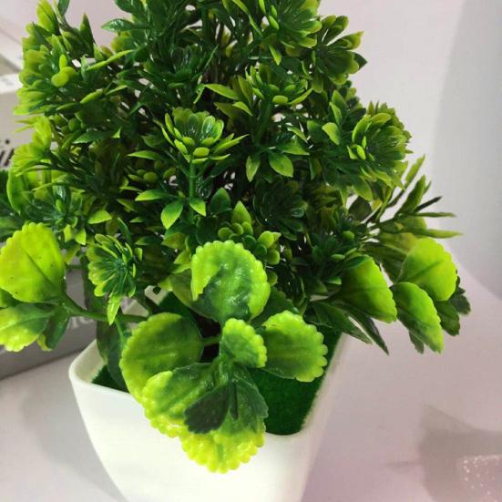 1 buc. plante artificiale din plastic inodor, rezistent la culoare, plante artificiale in ghiveci pentru decorarea casei