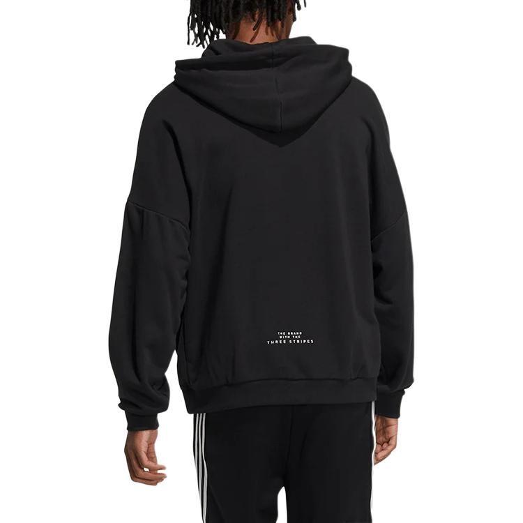 adidas Essential Sweatshirts Men's Black Hooded Moderate HC9964