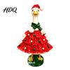 Holiday Porch Goose Clothes Christmas Outfit Santa Dress with Plush Scarf And Festive Gosling Statue Hat Apparel Winter Costume for Outdoor