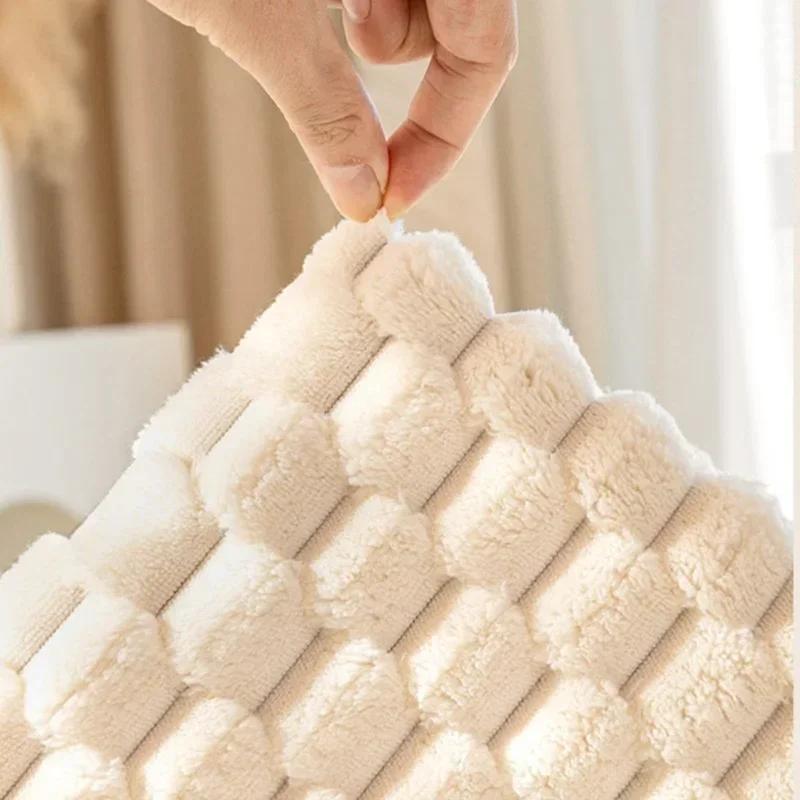 Super Soft Durable Sofa Towel Plaid Plush L Shape Sofa Cover Non-Slip Anti-dirty Combination Couch Cover Sofa Towel Decor