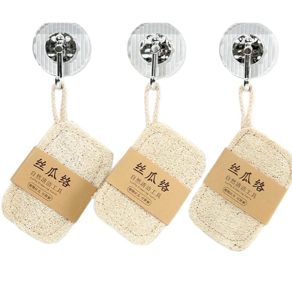 Loofah Dishcloth: Non-Stick Oil Stain Removal Scrubbing Pad for Kitchen Cleaning
