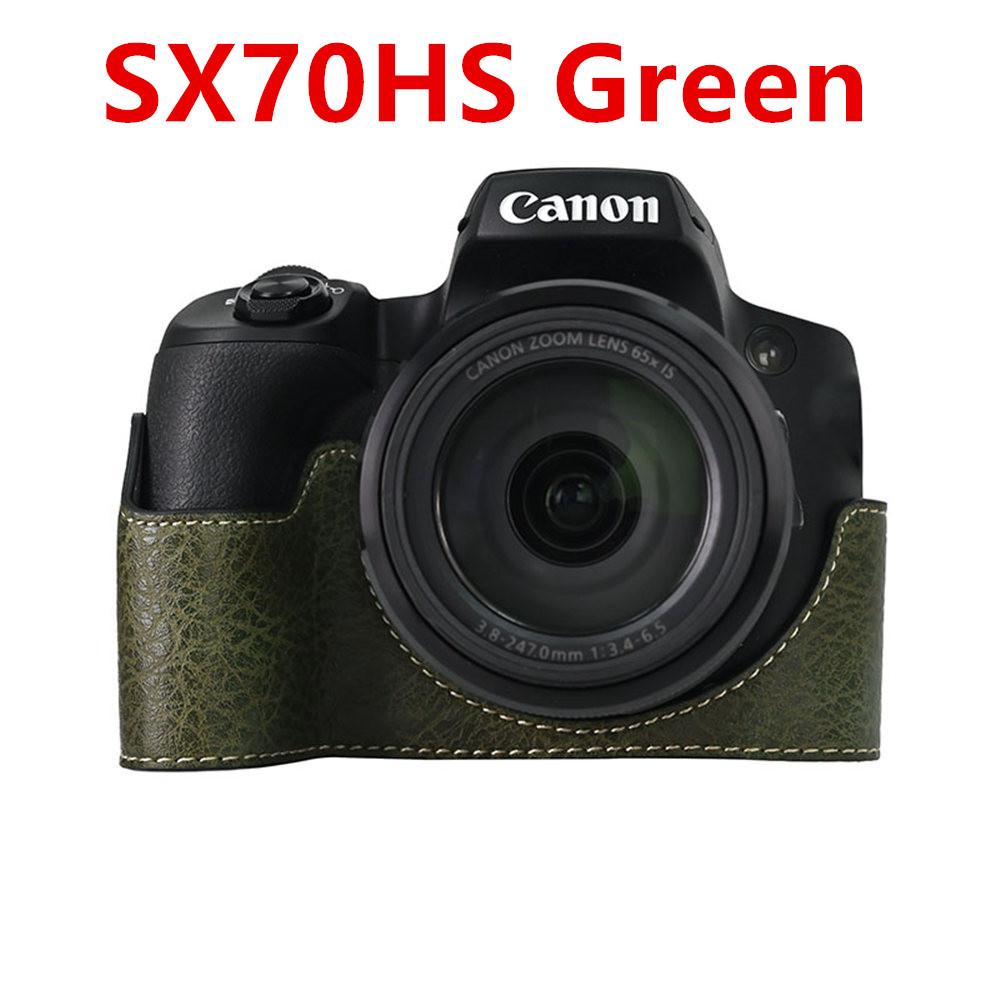 Camera Half Case for Canon EOS R50V R50 R10 200D 200DII PowerShot V1 SX70HS Bottom Battery Opening Cover PU Leather