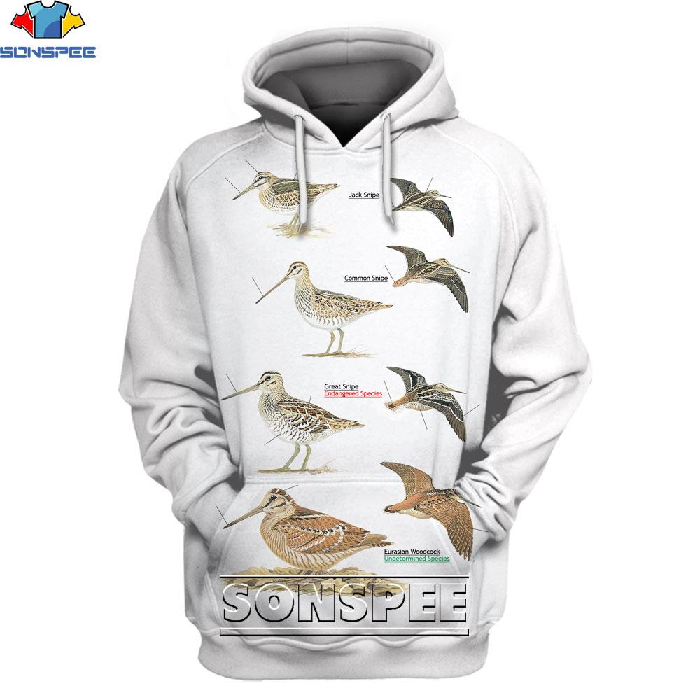 Spring Autumn Men Hoodies Sweatshirts Fun Hunting 3D Print Camouflage Streetwear Men's Women Animal Bird Casual Sportswear Tops