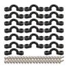 1 Set Kayak Rope Buckle with Screws Boat Drawstring C-Shaped Fixing Buckle Canoe Parts Replacement Accessories Repair Kit