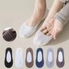 New Mens Summer Invisible No Show Socks Solid Color Breathable Low Cut Ankle Boat Socks Men Male Silicone Non-slip Sock Slippers