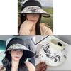 Water Ink Ink Wash Summer Sun Hat With Adjustable Fit For Face Face Small And Sunshade