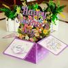 Best Wishes 3D Mother's Day Card Butterfly Flower Pop Up Card Mom Greeting Card  Party Decoration