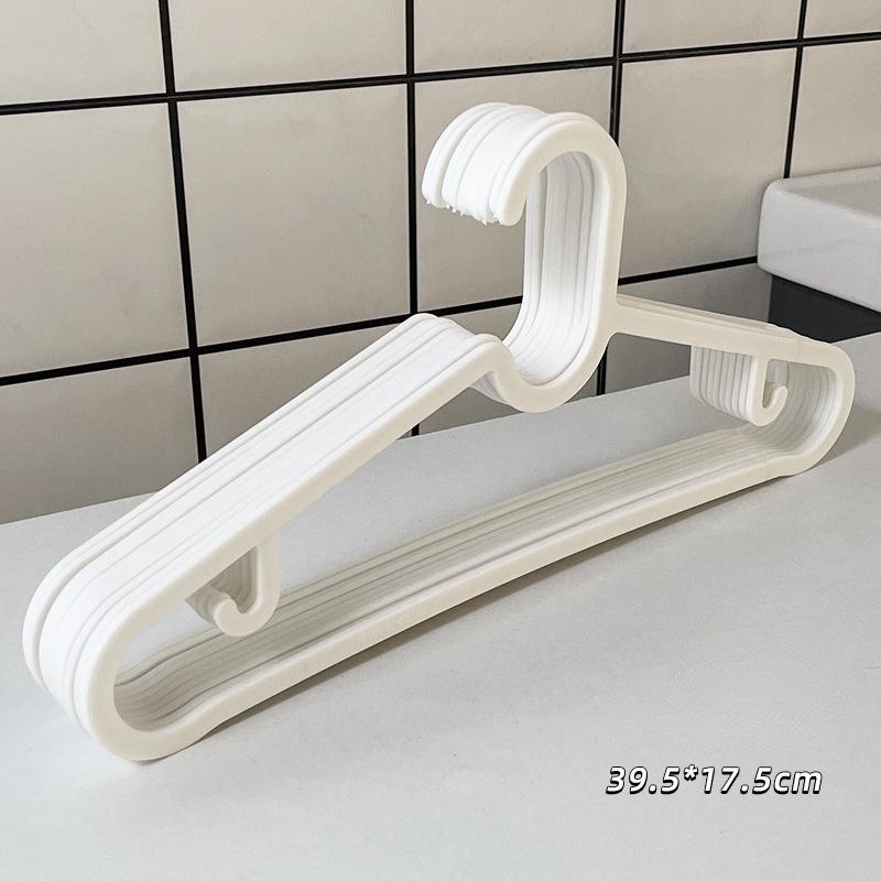 10-50pcs Lightweight Clothes Plastic White Hangers Dress Shirt Underwear Ultra-thin Slim Space-saving Flexible Clothing Hangers