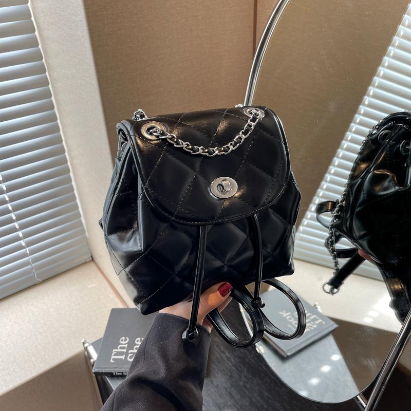 Ryggsäck Dam Ny Mode Mångsidig Axel Messenger Väska Multifunktionell Liten Ryggsäck