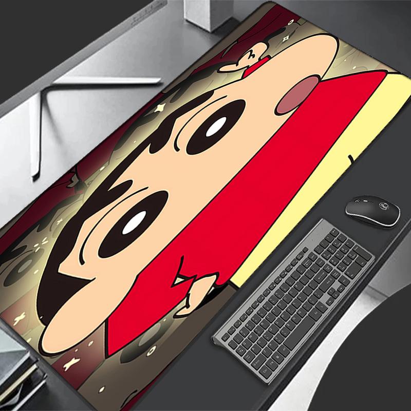 Crayon Shin-chan Theme Premium Non-slip Mouse Pad with Stitched Edges,Durable Rubber Material,for Desktop & Gaming Great Gifts